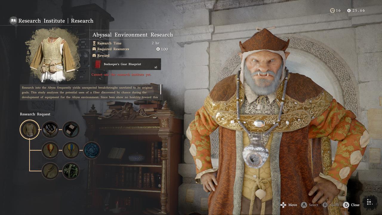 Contribution rank and research projects in Crimson Desert