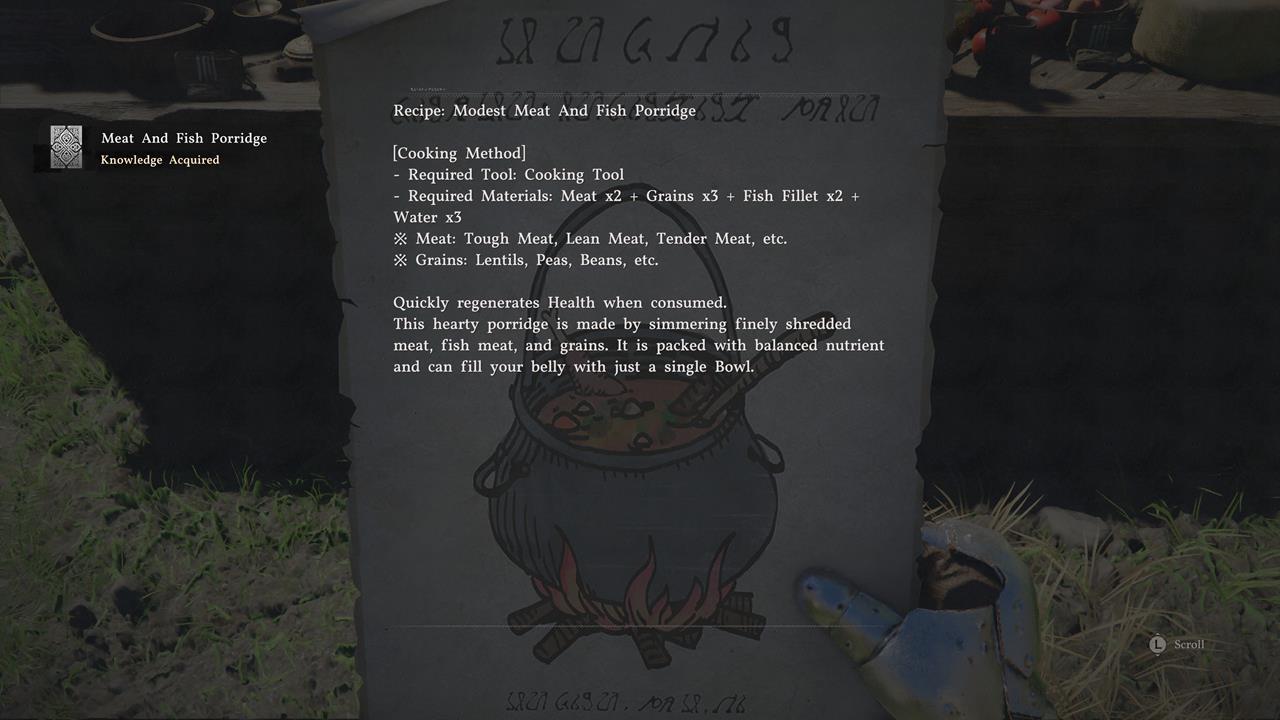 Reading and discarding crafting recipes in Crimson Desert