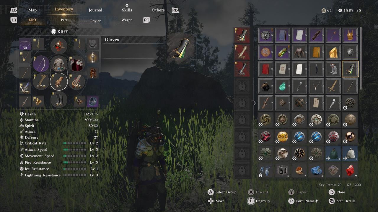 Inventory management and bag upgrades in Crimson Desert