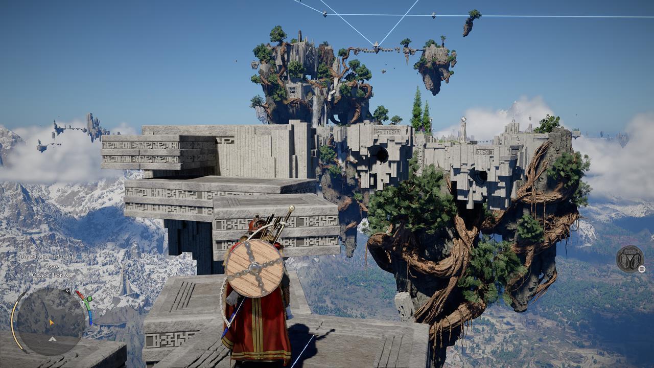 The Abyss realm and floating islands in Crimson Desert