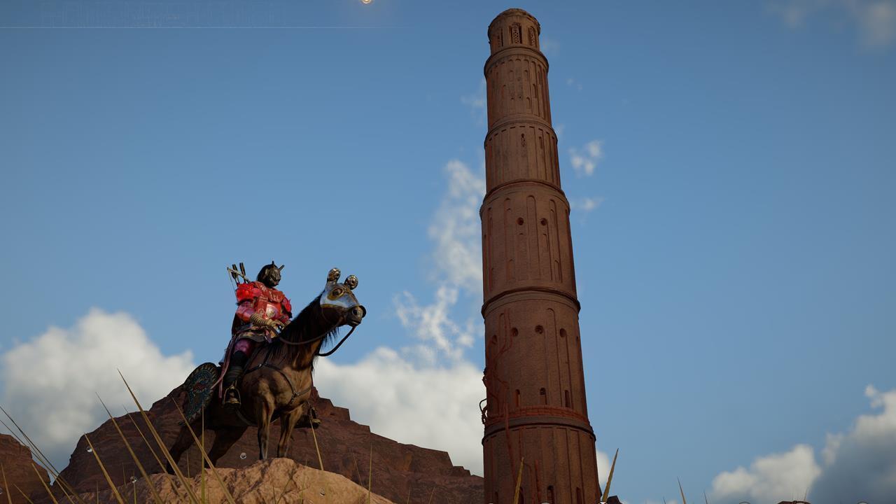 Investigating spires to access the Abyss in Crimson Desert